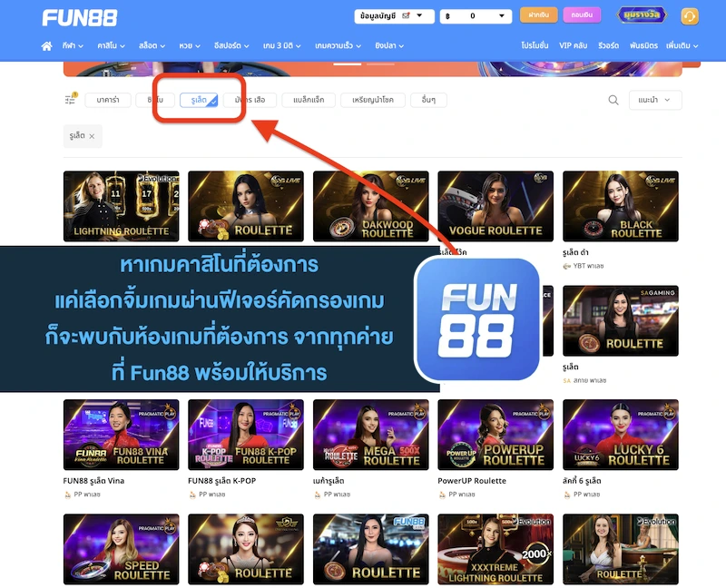Fun888 รูเล็ตต์ กติกา